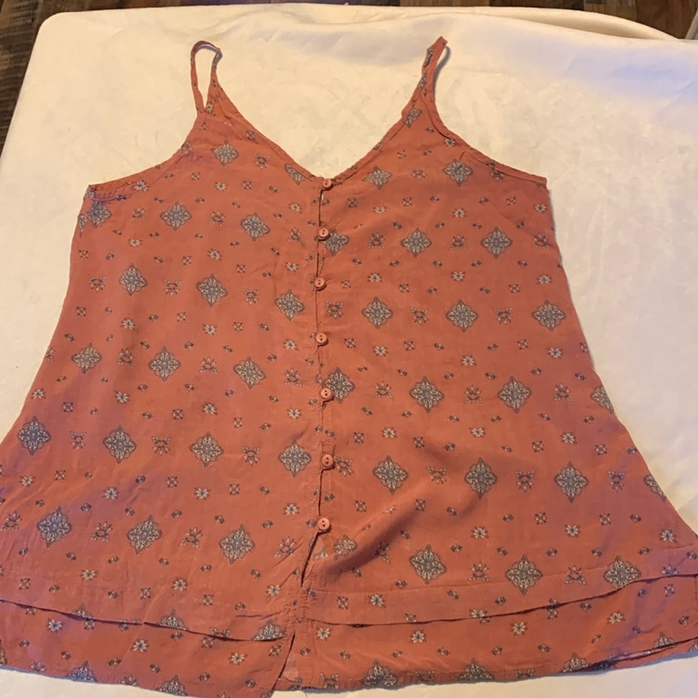 Summer tank top button down the front